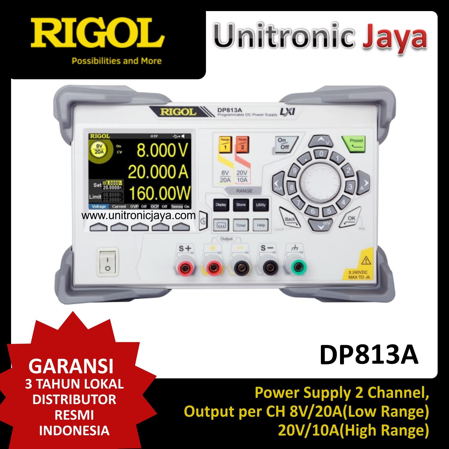 RIGOL DP813A High-Current Programmable DC Power Supply
