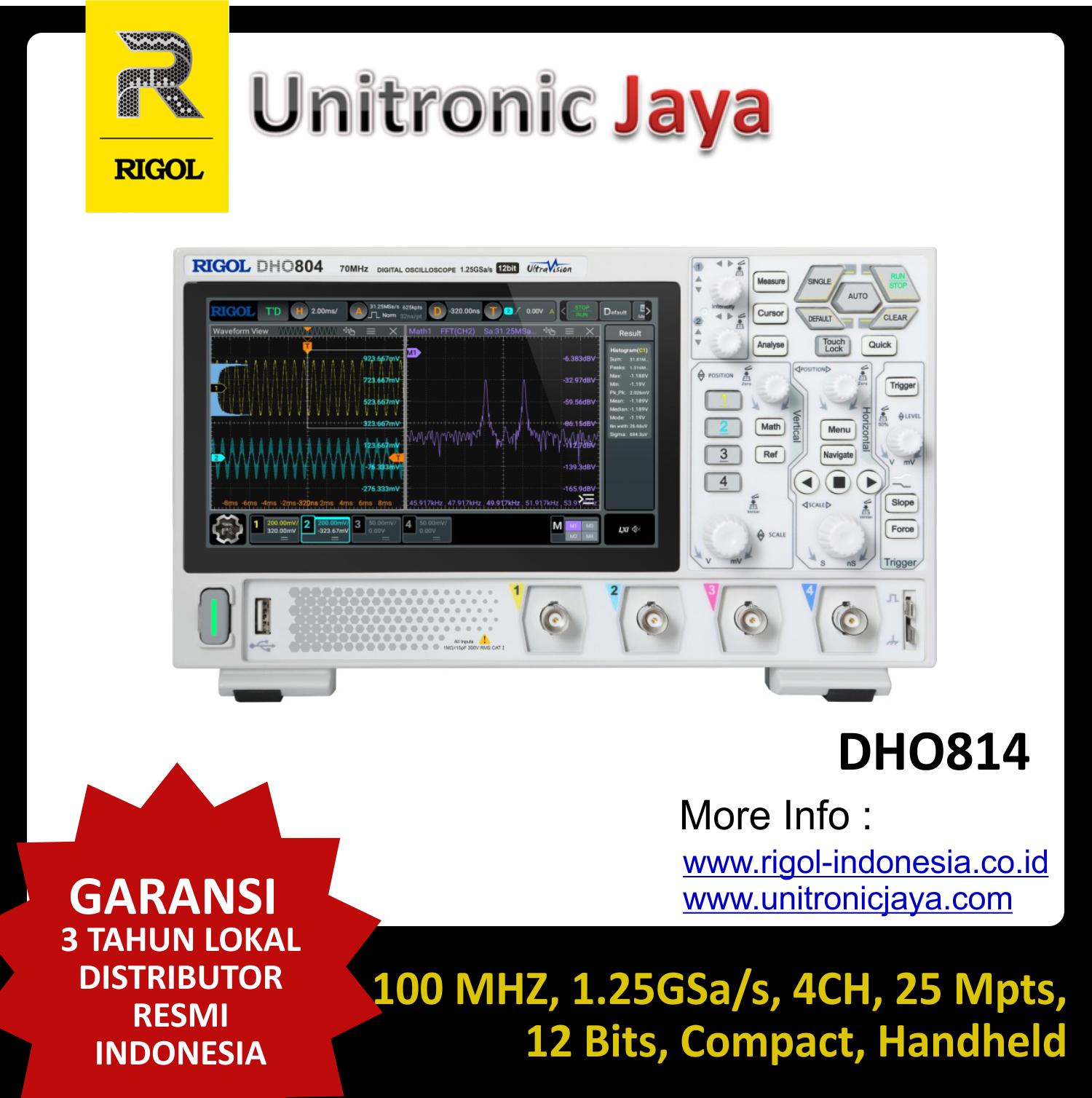 RIGOL DHO814 Digital Oscilloscope