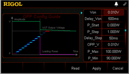3 Built in application setups for battery testing or Current or Power optimization – DL3000 Series