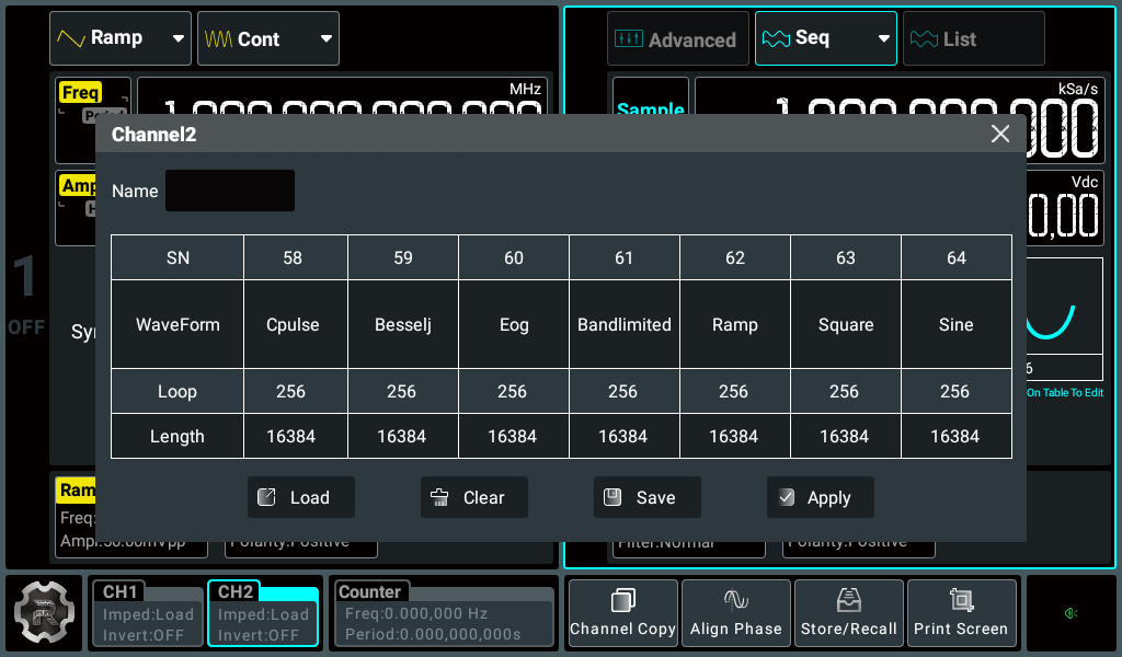 Sequence function – DG900 Pro Series