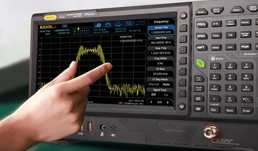 Quickly Complete Operations with a Multi-touch Screen – RSA5000 Series