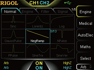Built-in 160 arbitrary waves – DG1000Z Series